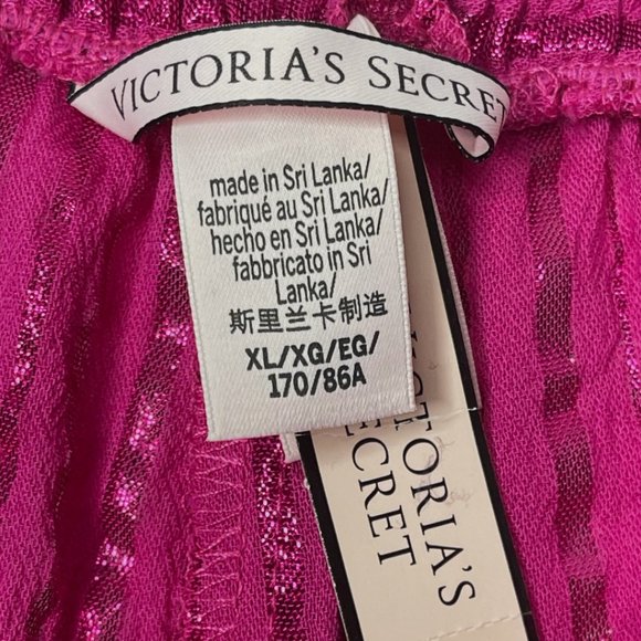 Victoria's Secret Metallic Striped Wrap Waist Sleep Short NWT Sz XL - Picture 6 of 9